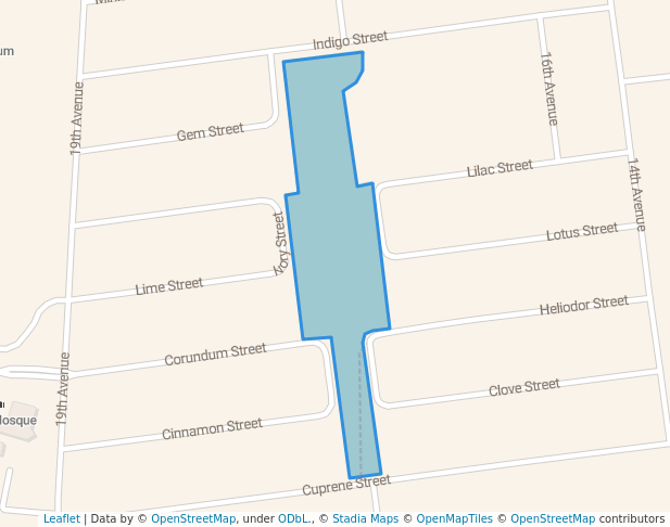 walking in Jacaranda Park map in Centurion