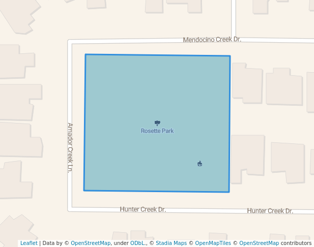 walking in Rosette Park map in Patterson