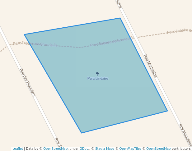 walking in Parc Linéaire map in Salaberry-de-Valleyfield