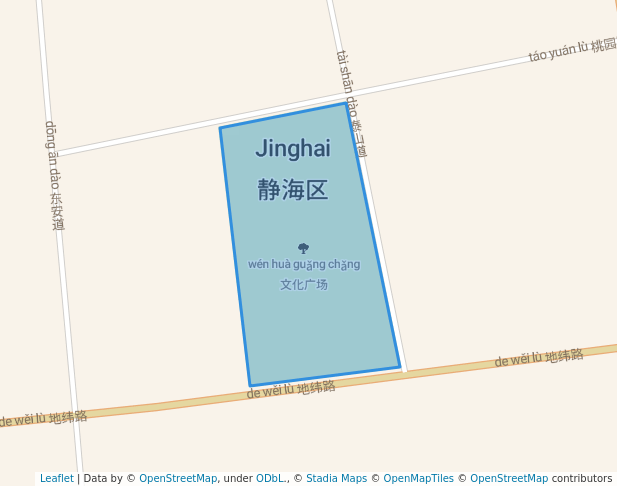 walking in 文化广场 map in Tianjin