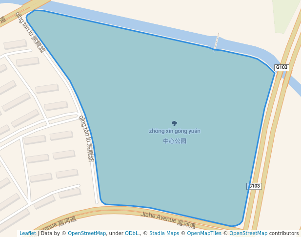 walking in 中心公园 map in Tianjin