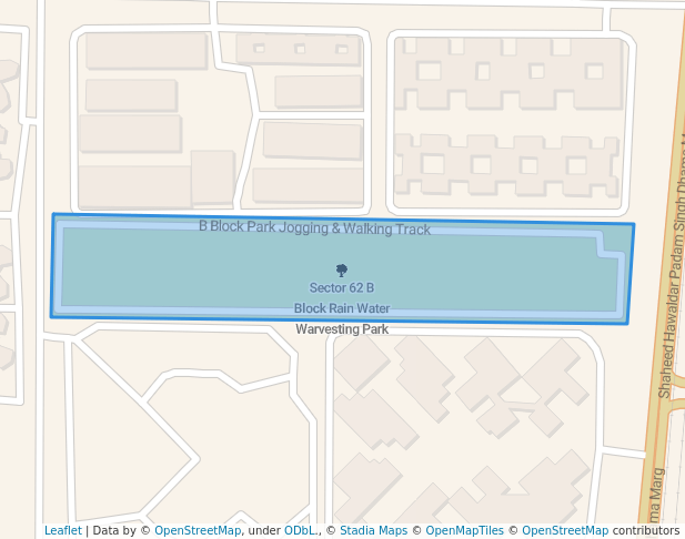 Sector 62 B Block Rain Water Warvesting Park