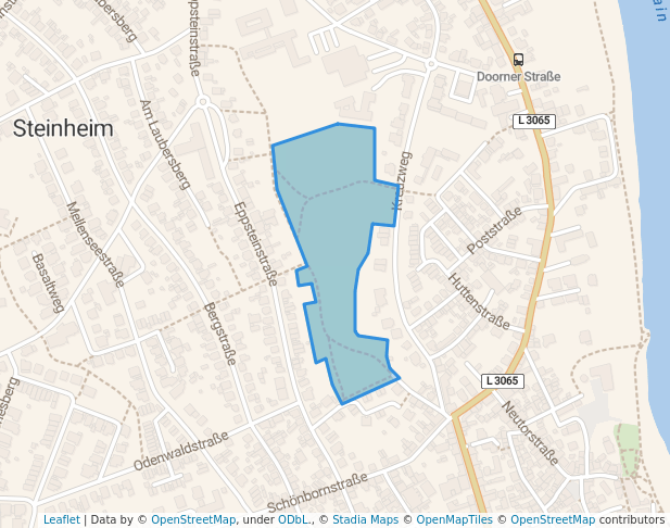 walking in Burggarten map in Hanau