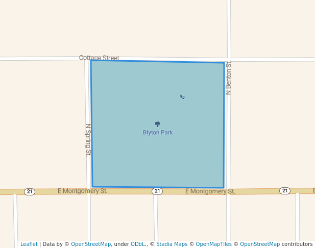 walking in Blyton Park map in Sparta