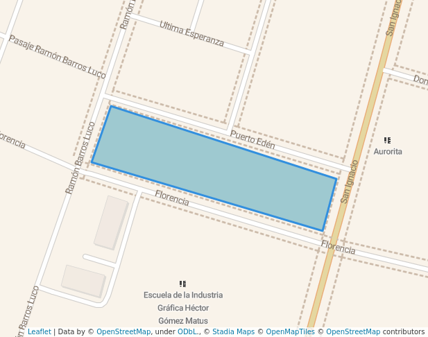 walking in Plaza de las Artes Gráficas map in San Miguel