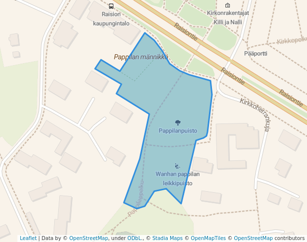 Pappilanpuisto in Raisio | Map and Routes