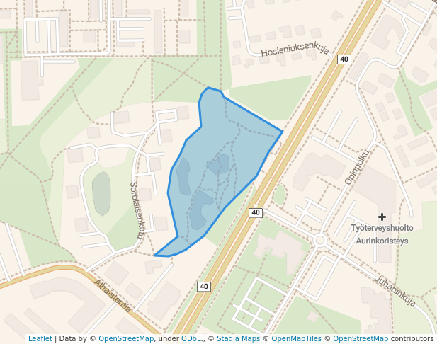 Lumparlanpuisto in Raisio | Map and Routes