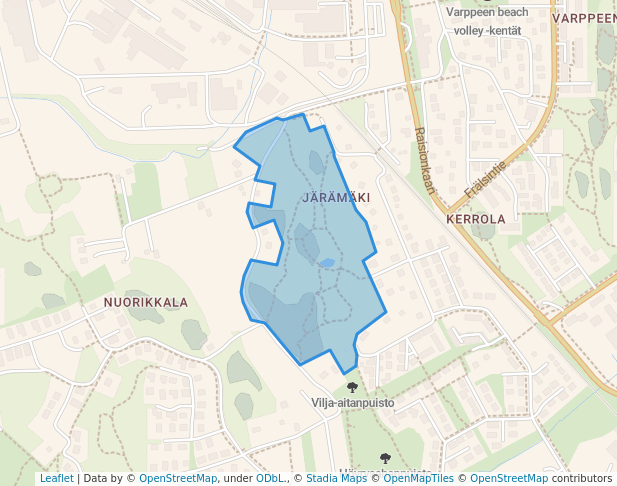 Järämäenpuisto in Raisio | Map and Routes