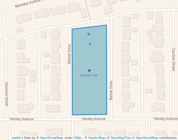 walking in Barber Park map in Chilliwack