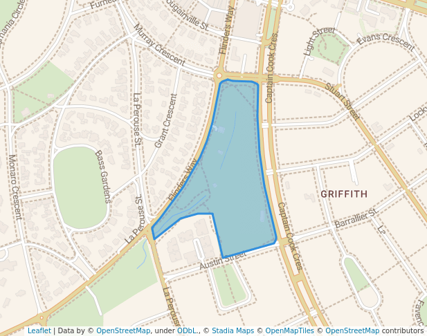 Griffith Park in Griffith | Map and Routes