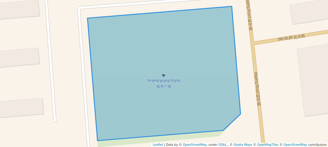 walking in 和平广场 map in 唐山市