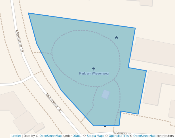 walking in Park am Wiesenweg map in Pullach im Isartal