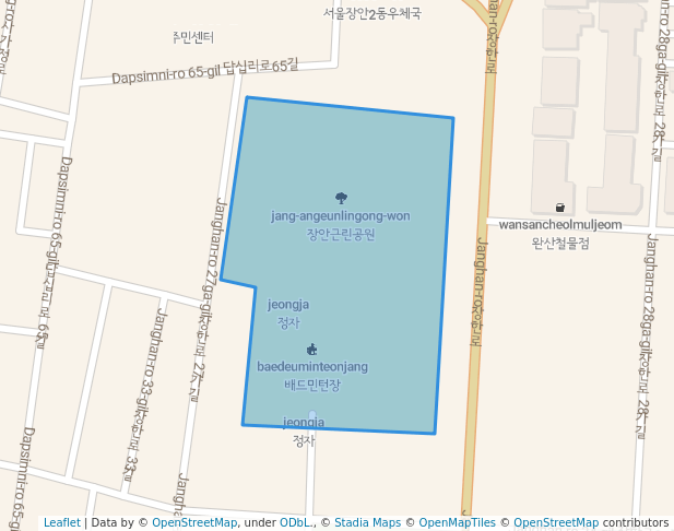 장안동 근린공원