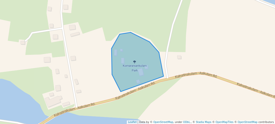 walking in Komararsankulam Park map in Vavuniya