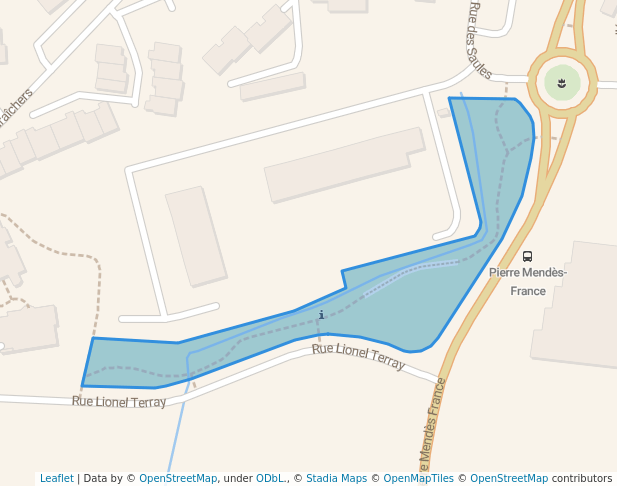 walking in Espace des Gavilles map in Annemasse