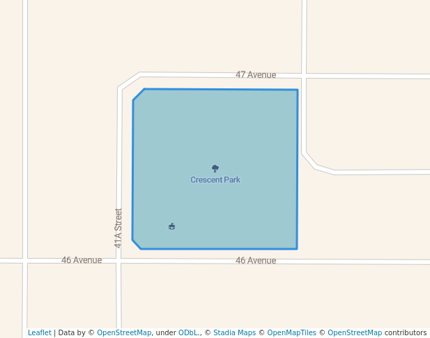 walking in Crescent Park map in Saint Paul