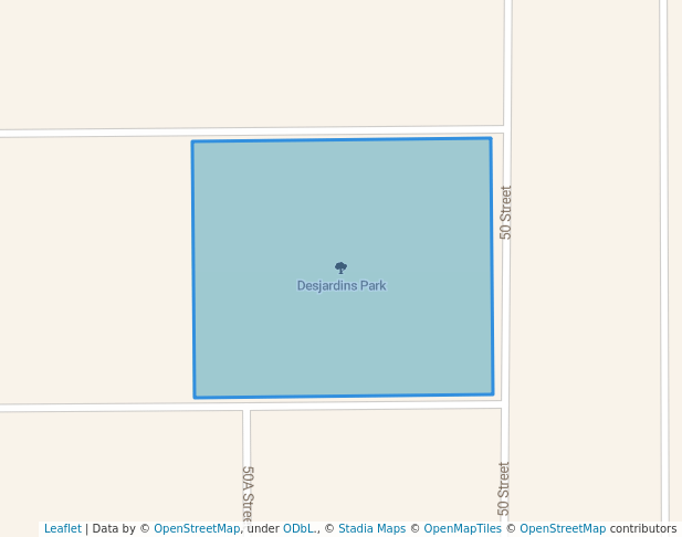 walking in Desjardins Park map in Saint Paul