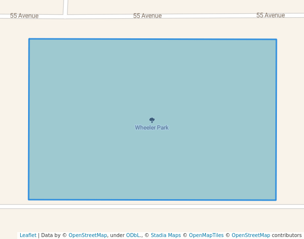 walking in Wheeler Park map in Saint Paul