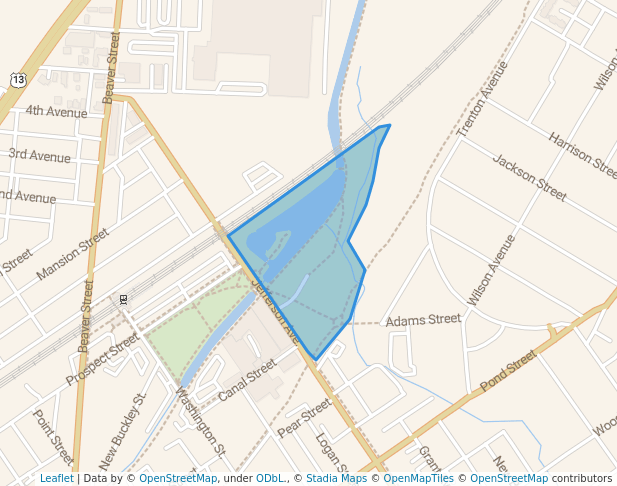 Delaware Canal State Park: Bristol Lagoon