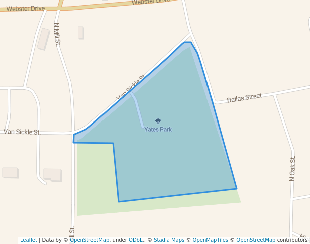 walking in Yates Park map in Henderson