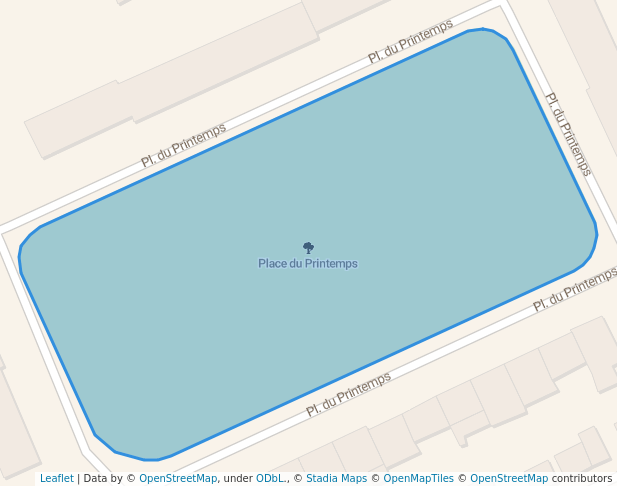 walking in Place du Printemps map in Pessac