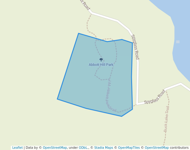 walking in Abbott Hill Park map in Pender Island