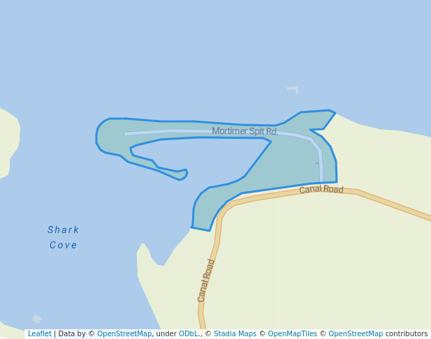 walking in Mortimer Spit Park map in Pender Island
