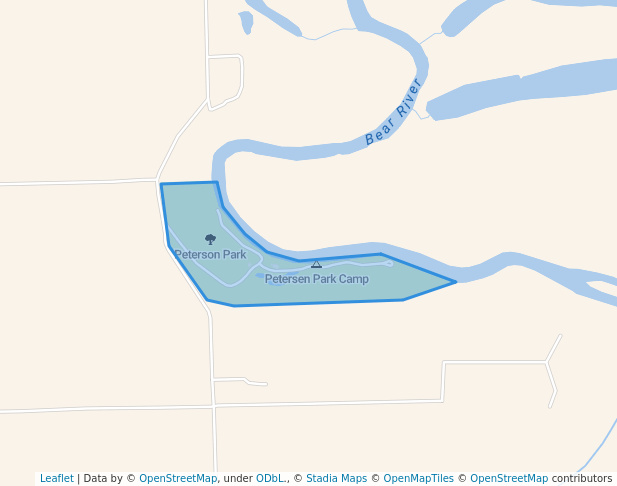 walking in Peterson Park map in Tremonton