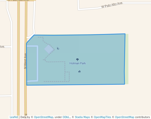 walking in Holman Park map in Fresno