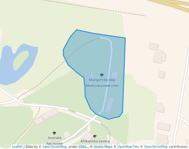 walking in Монгольський степ map in Rivne