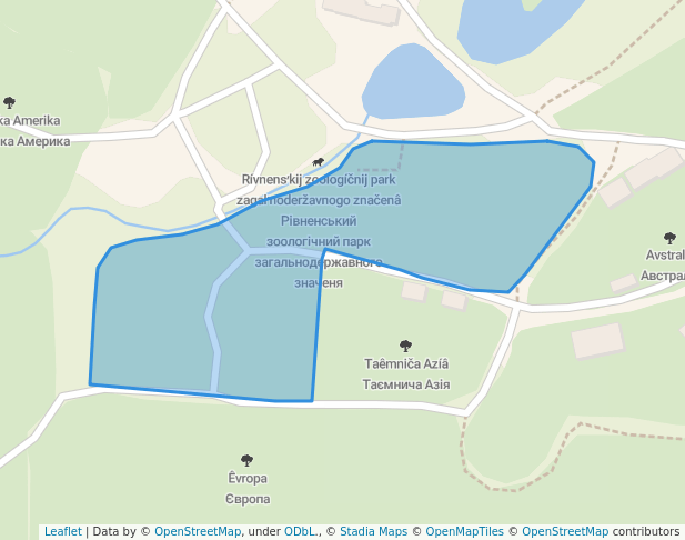 walking in Північна Америка map in Rivne