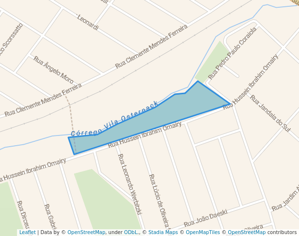 walking in Praça Moradias Jequetibá map in Curitiba