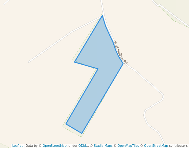 walking in Wolf Hollow South Unit map in Andes
