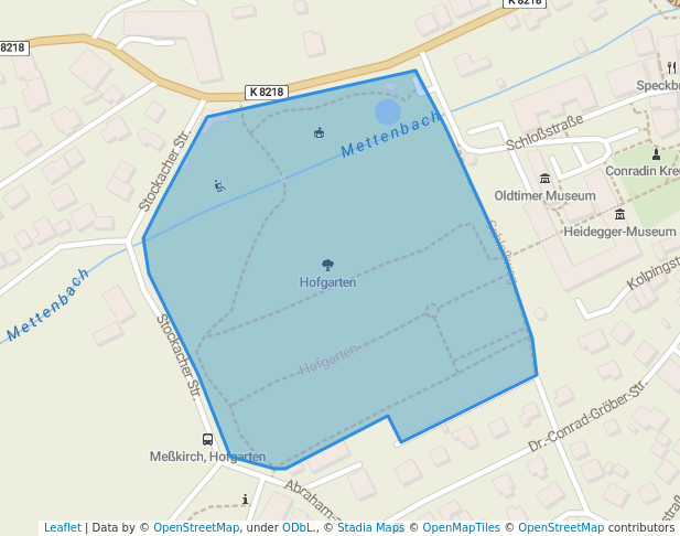 Hofgarten in Meßkirch | Map and Routes