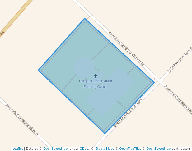 walking in Parque Capitán Juan Fanning García map in Chorrillos