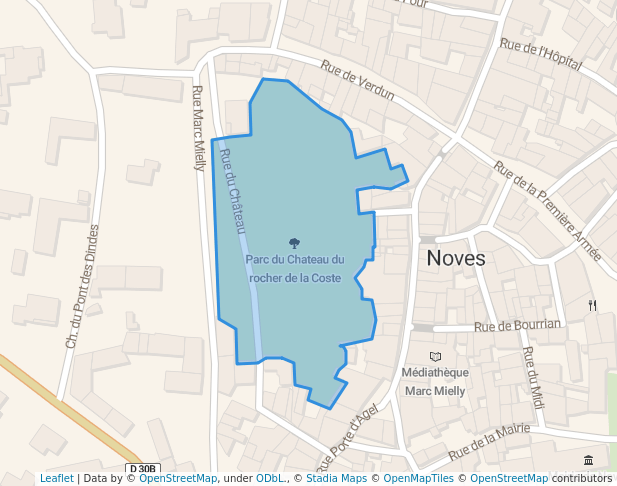 Parc du Chateau du rocher de la Coste