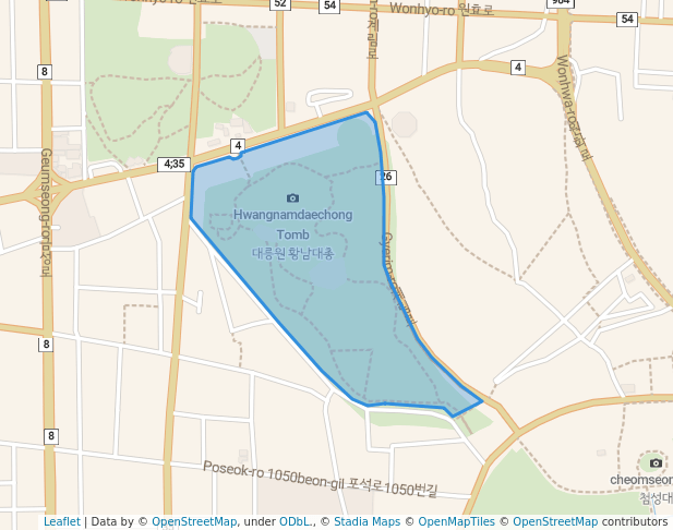 Gyeongju Historic Areas Daereungwon Areas