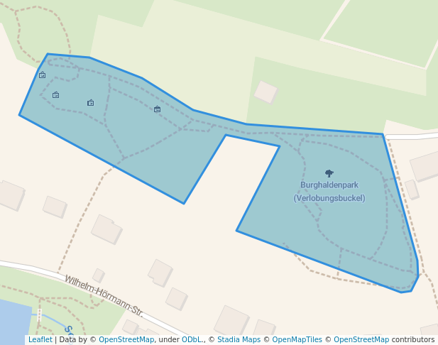 walking in Burghaldenpark (Verlobungsbuckel) map in Sindelfingen
