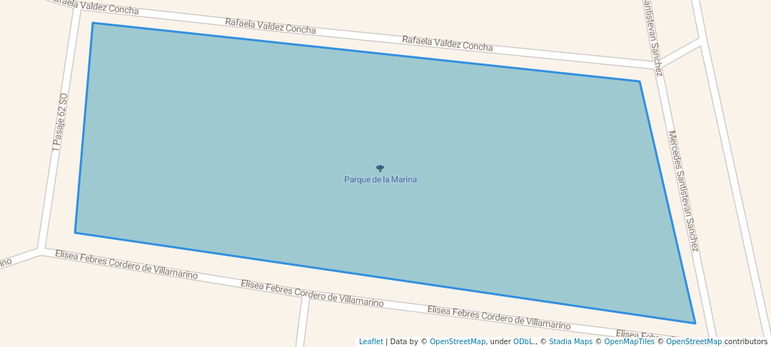 walking in Parque de la Marina map in Alborada Etapa 11