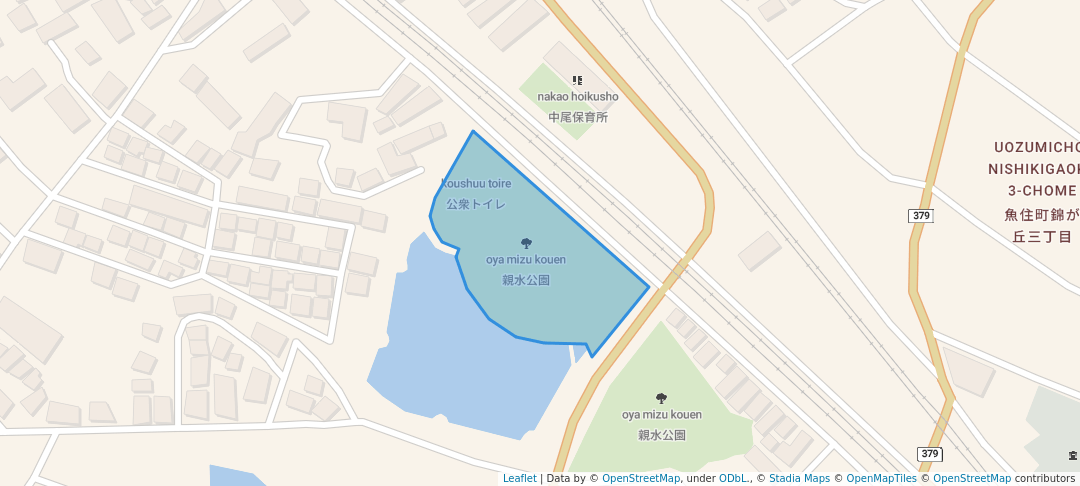 walking in 親水公園 map in Akashi