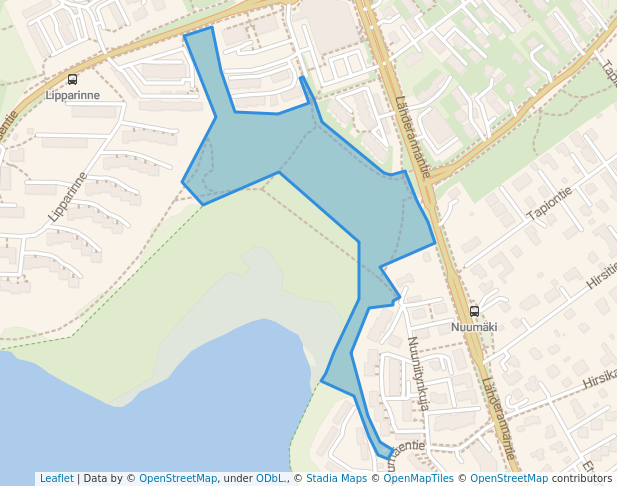 Nuuniitty in Esbo | Map and Routes