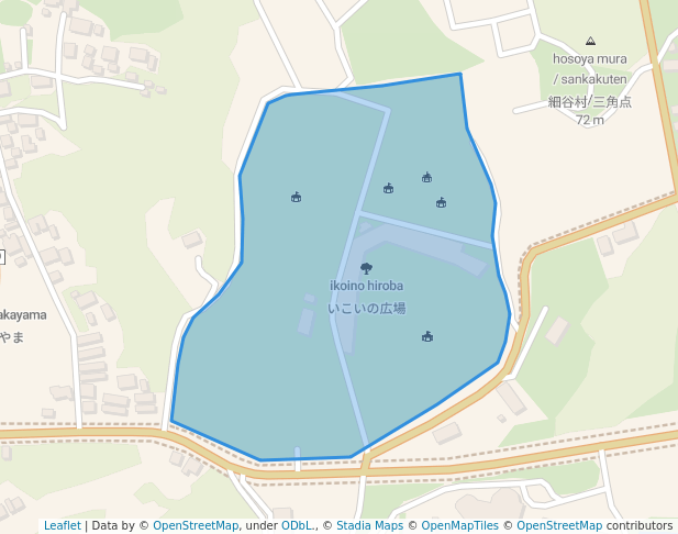 walking in いこいの広場 map in Kakegawa