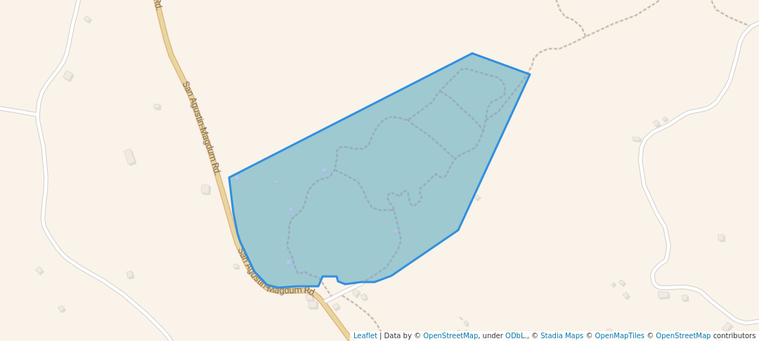 walking in San Agustin Botanical Garden map in Tagum