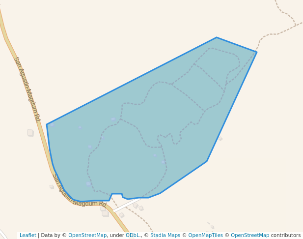 walking in San Agustin Botanical Garden map in Tagum