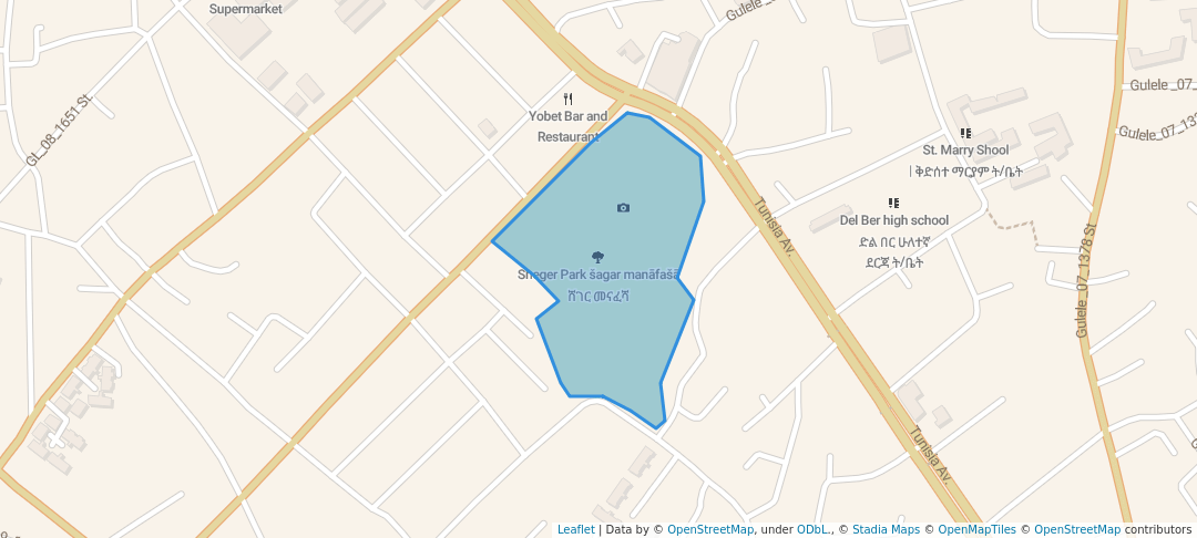 walking in Sheger Park ሸገር መናፈሻ map in Addis Ababa