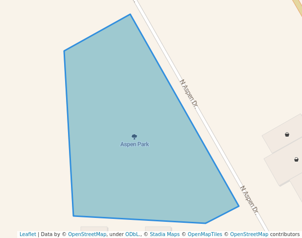 walking in Aspen Park map in Soldotna