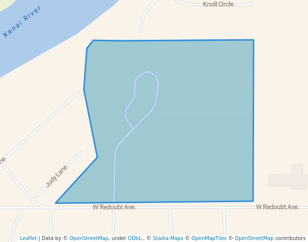 walking in Community Memorial Park map in Soldotna
