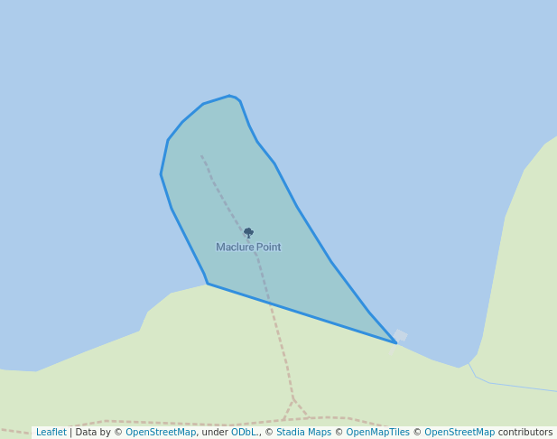 walking in Maclure Point map in Jindabyne