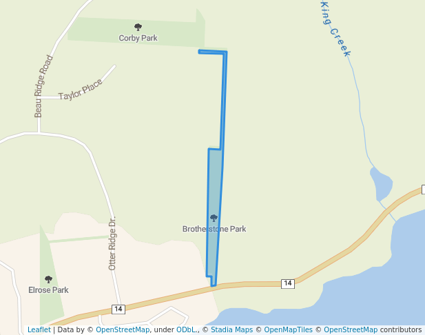 walking in Brotherstone Park map in Sooke