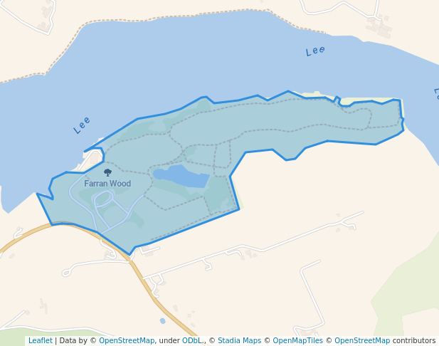 walking in Farran Wood map in Farran Wood